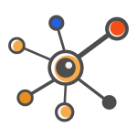 interconnected nodes representing the process of machine learning